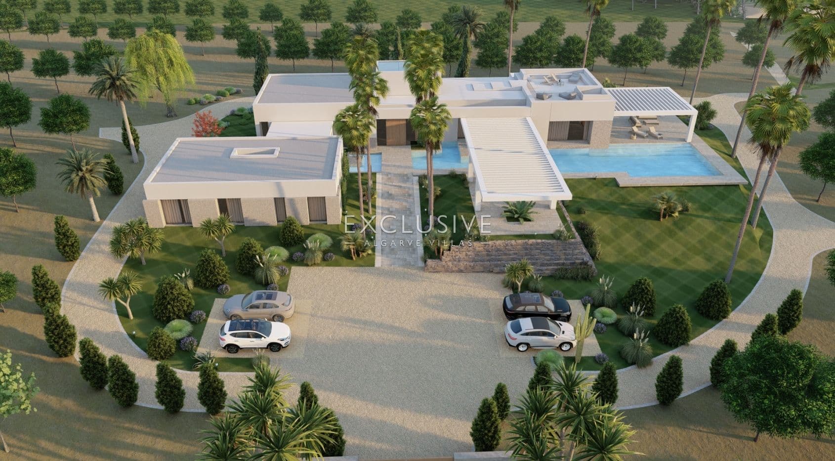 4 ha of Land bij Vale do Lobo met project voor een groot huis met zwembad, Algarve-1