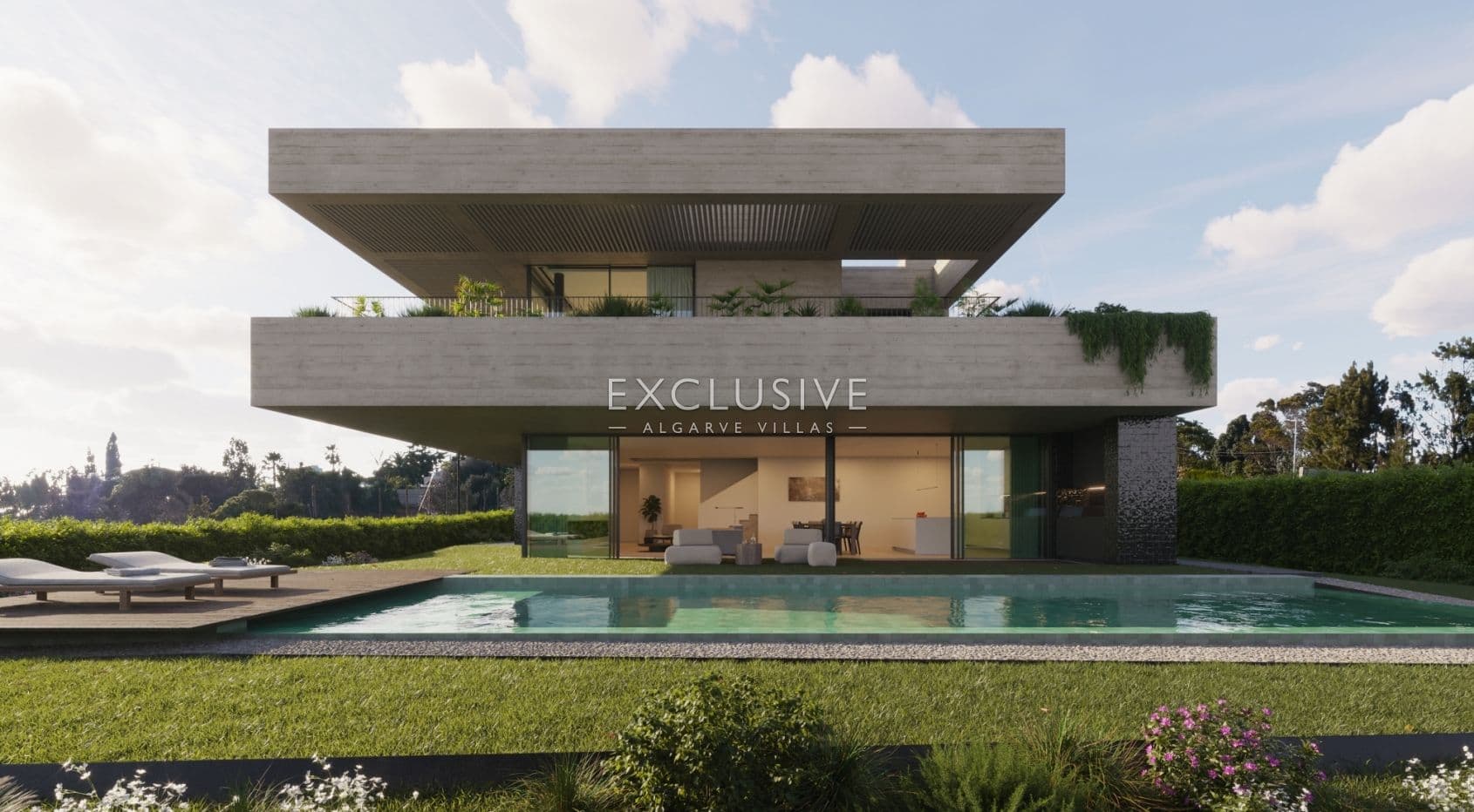 Exquisite Off-Plan moderne Design-Villa mit Meerblick in Luz, Algarve