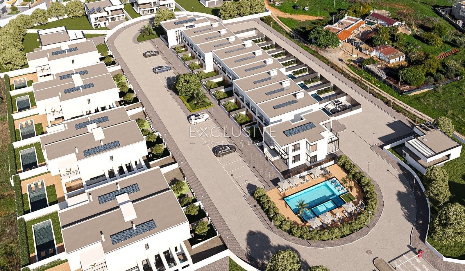 Modern townhouses in Ferragudo, Algarve 3 bedroom + office