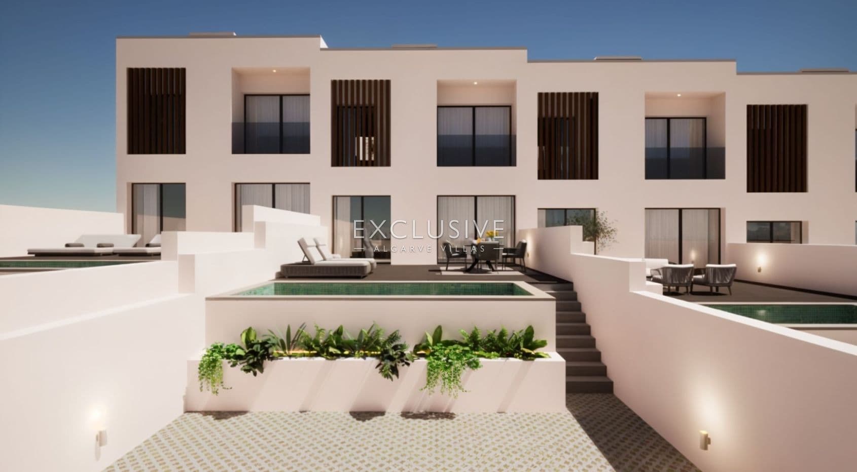 Modern townhouses in Ferragudo, Algarve 3 bedroom + office