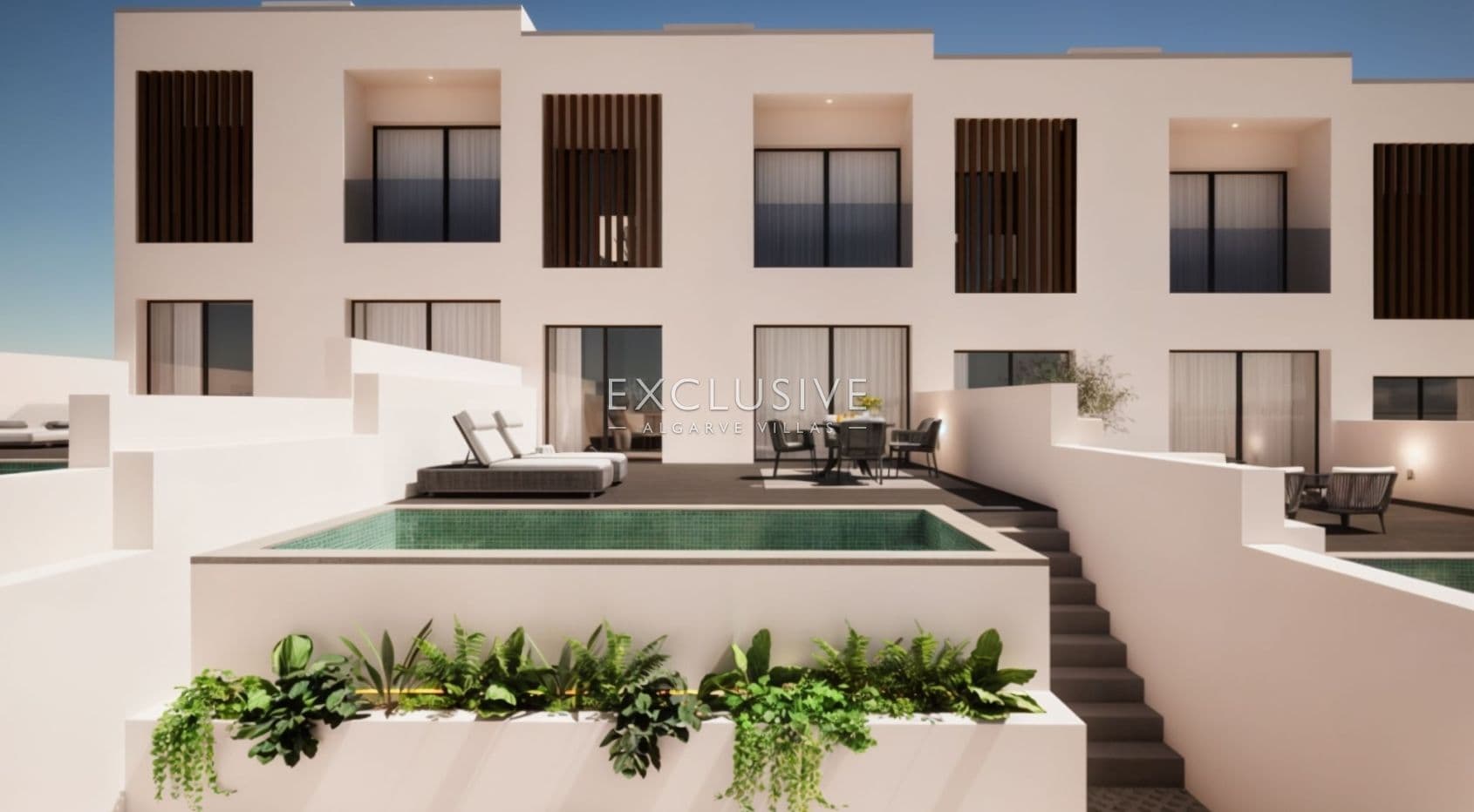 Modern townhouses in Ferragudo, Algarve 3 bedroom + office