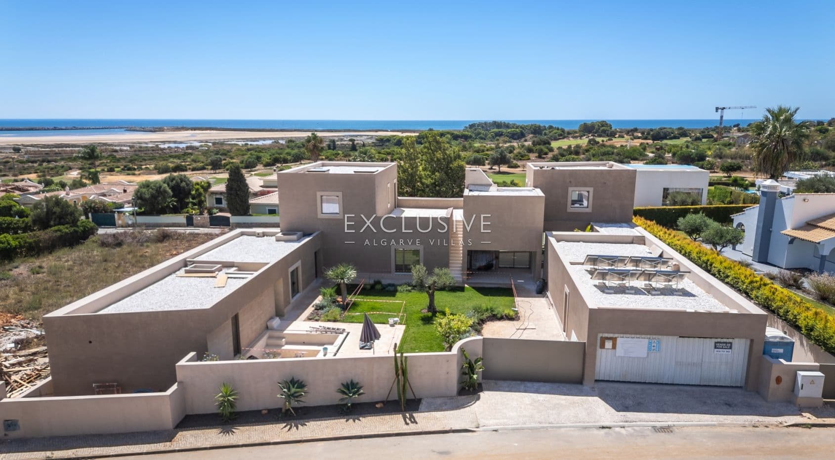 Villa méditerranéenne contemporaine de luxe avec vue imprenable sur la mer à Lagos, Algarve-1