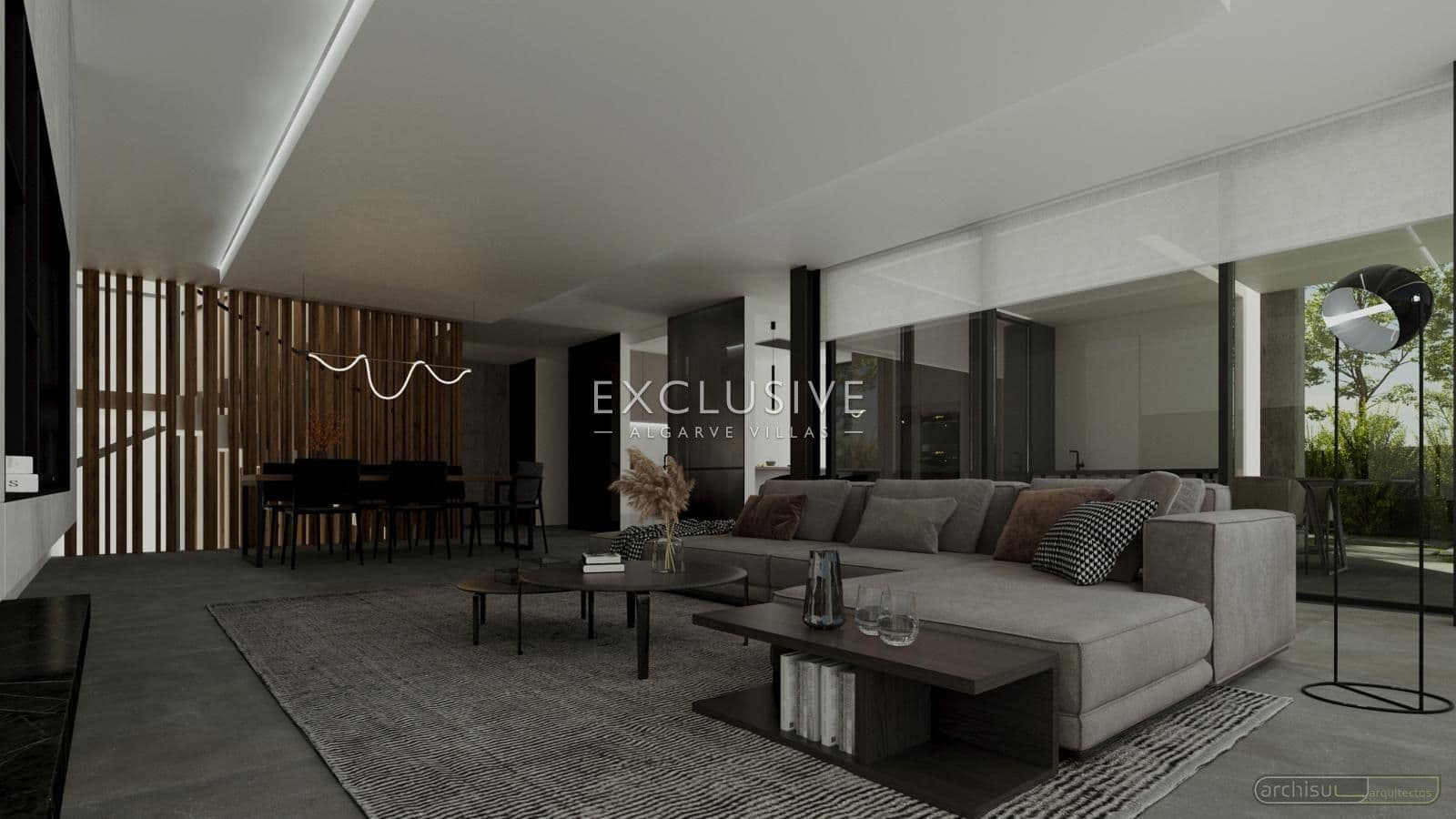 Luxury contemporary villa on a golf couse in Vilamoura, Algarve