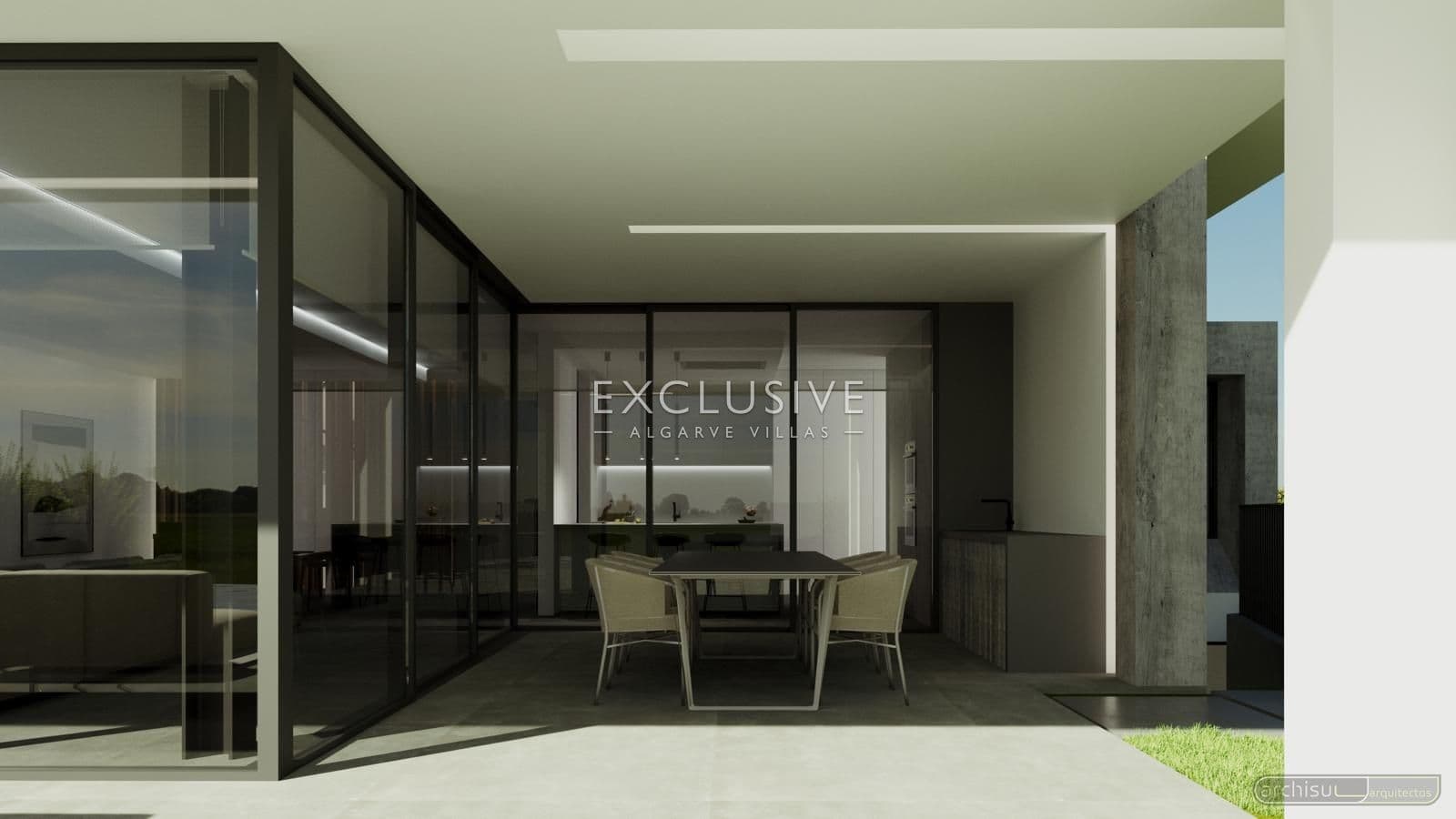 Luxury contemporary villa on a golf couse in Vilamoura, Algarve