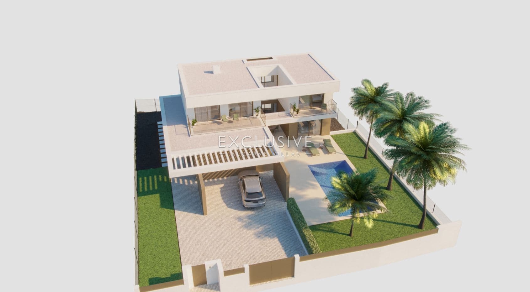 Baugrundstück mit genehmigtem Architektenprojekt in Praia da Luz, Lagos, Algarve