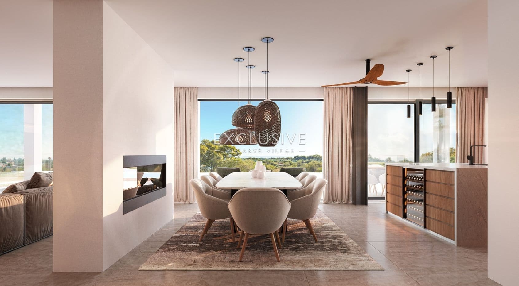 Neubau Villa mit 3 Schlafzimmern, Pool und Küstenblick in der Nähe von Loule, Algarve