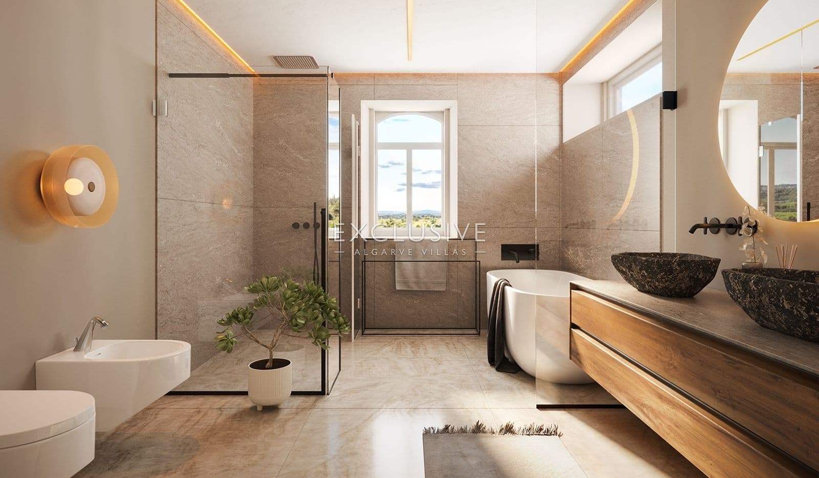 Neubau Villa mit 3 Schlafzimmern, Pool und Küstenblick in der Nähe von Loule, Algarve