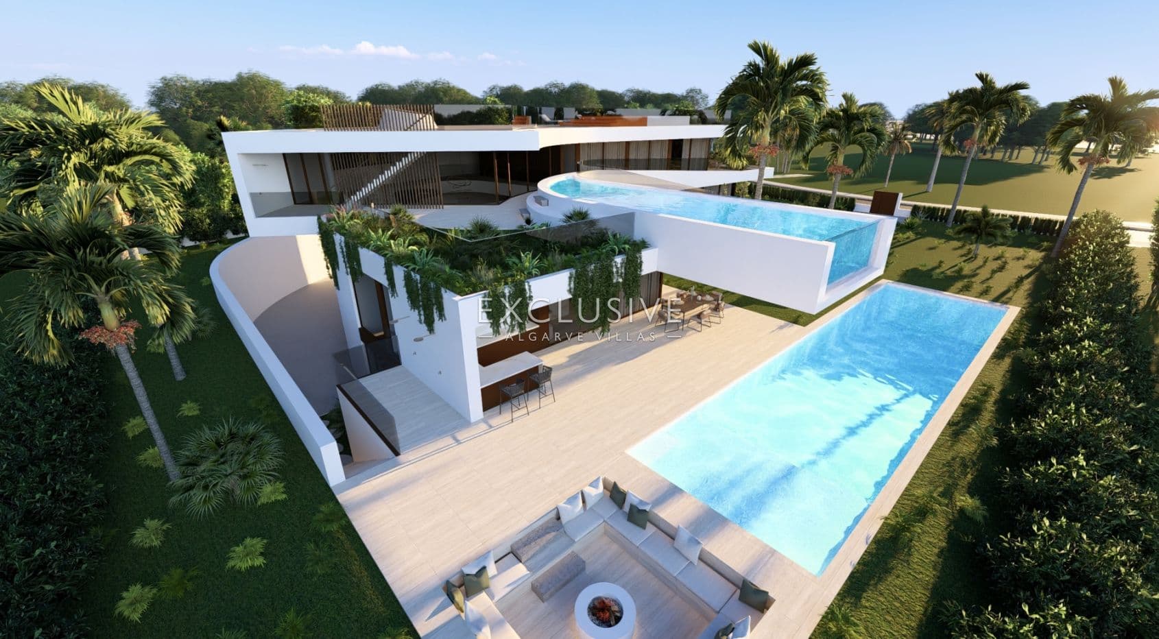 Villa on the beach - 7 bedrooms two swimming pools, spa and elevator, Albufeira, Algarve