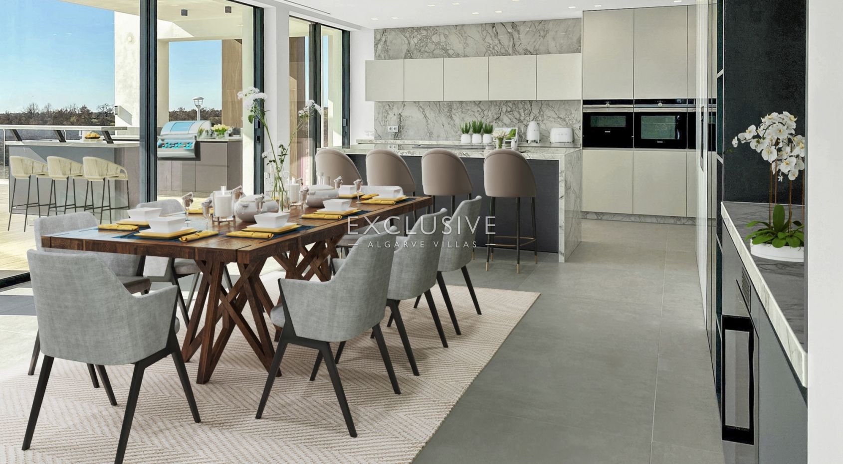 Luxe eigentijdse designvilla in golfresort in Oost-Algarve