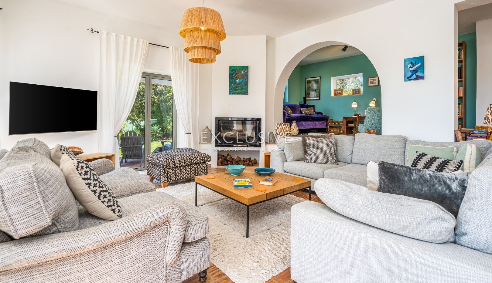 Villa rustique chic avec piscine et court de tennis près de Lagos
