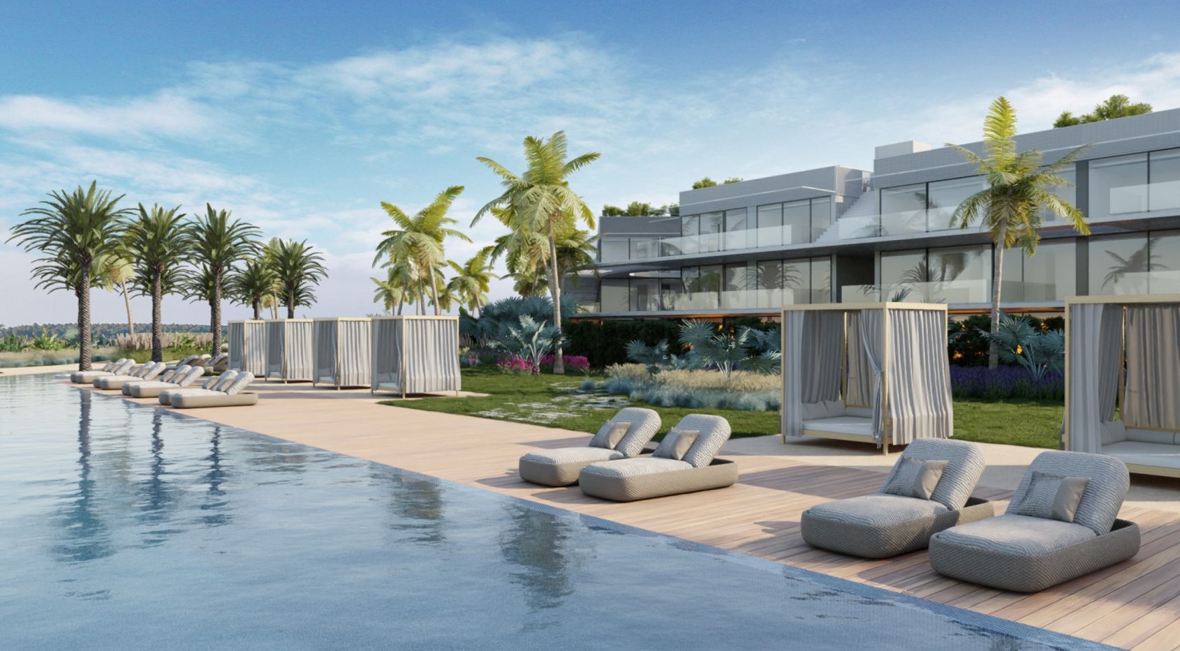 3 slaapkamer luxe eigentijds appartement in Vilamoura uitzicht op de golf