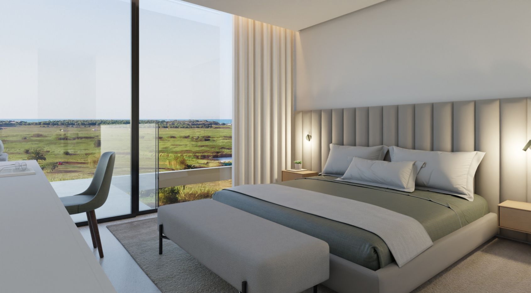 3 slaapkamer luxe eigentijds appartement in Vilamoura uitzicht op de golf