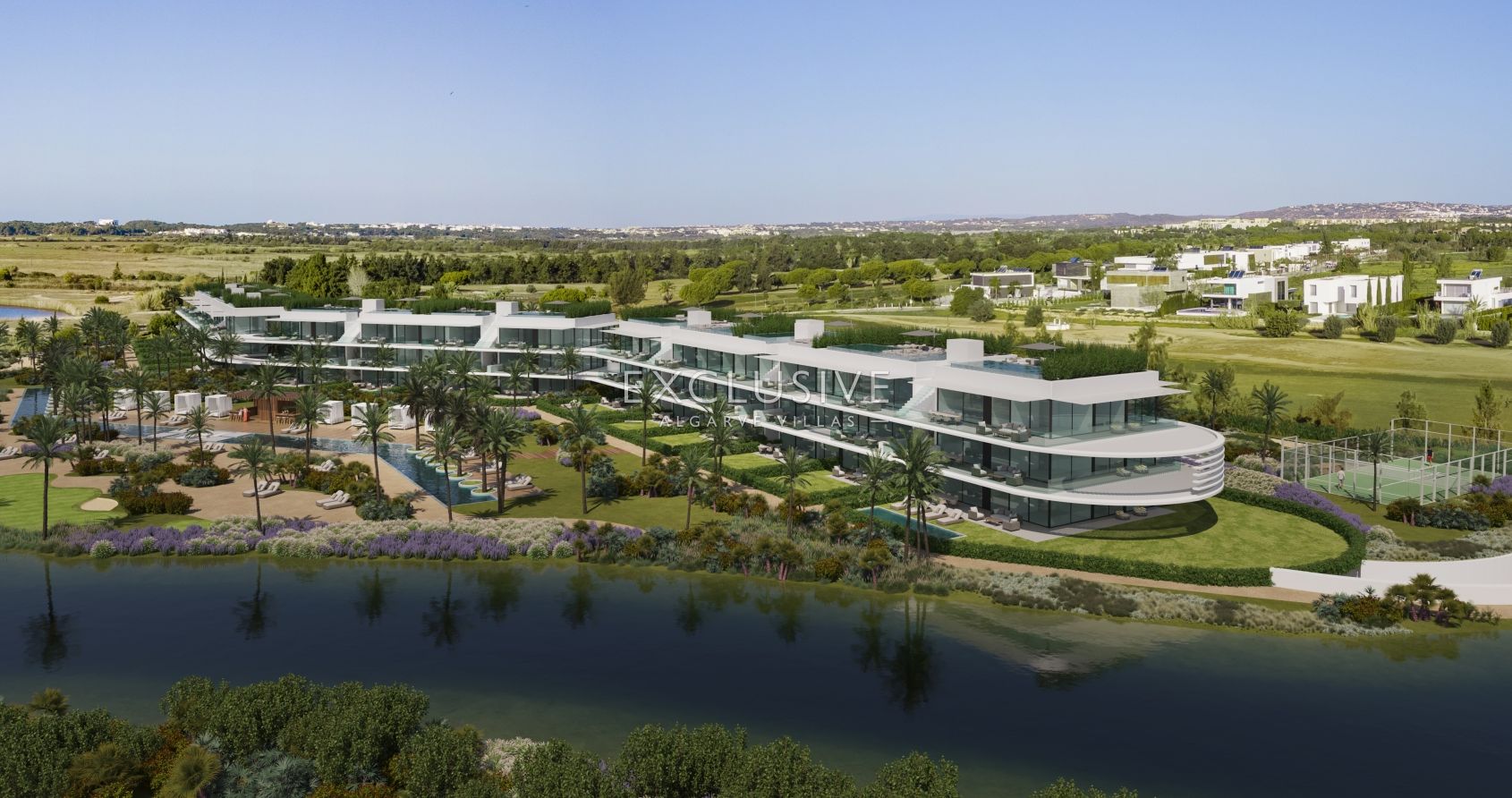 3 slaapkamer luxe eigentijds appartement in Vilamoura uitzicht op de golf