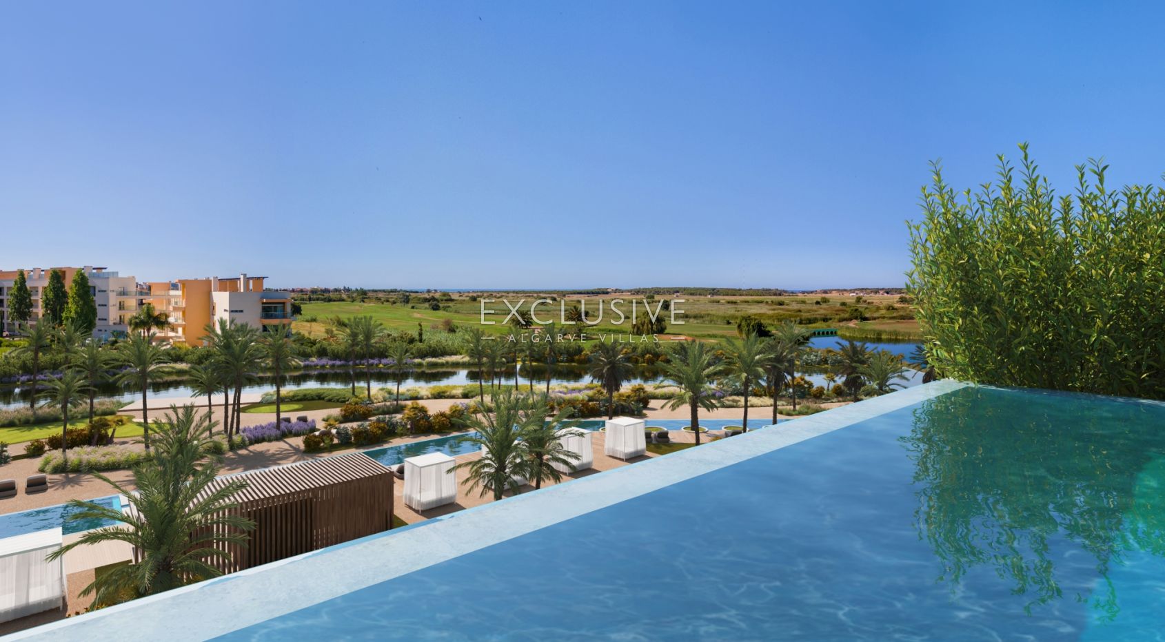 3 slaapkamer luxe eigentijds appartement in Vilamoura uitzicht op de golf