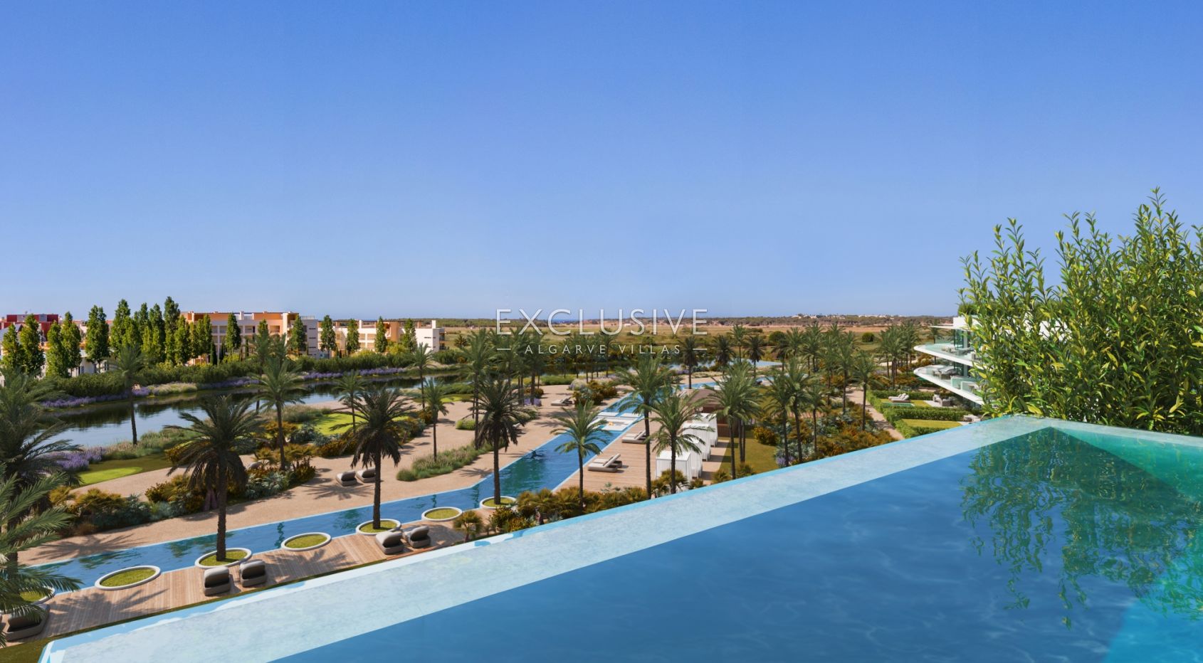 3 slaapkamer luxe eigentijds appartement in Vilamoura uitzicht op de golf