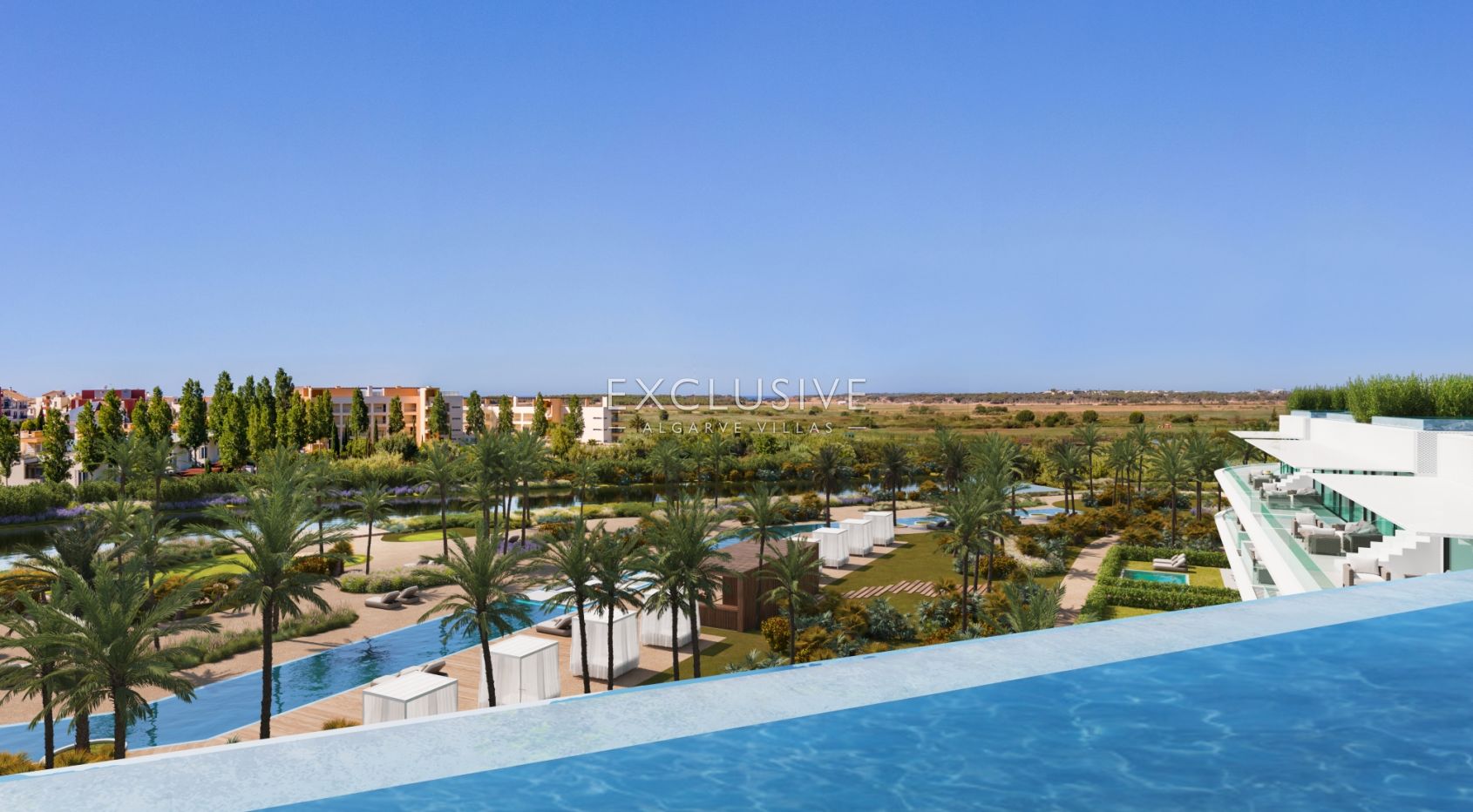 3 slaapkamer luxe eigentijds appartement in Vilamoura uitzicht op de golf