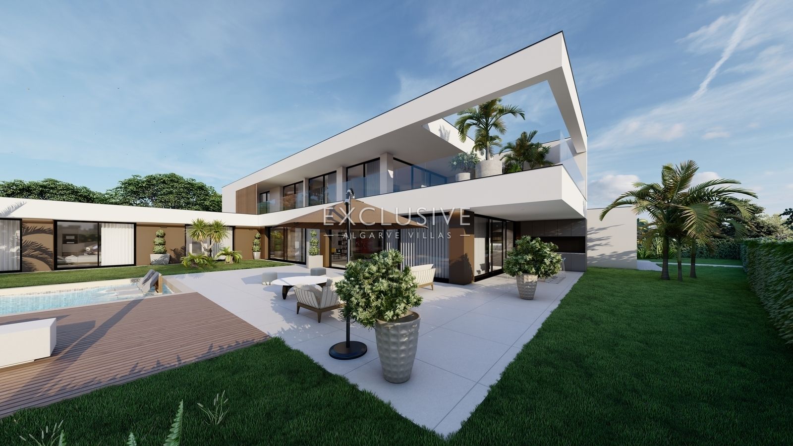 Zeitgenössische luxusvilla, 5 schlafzimmer, 1st line golf resort Penina, Algarve