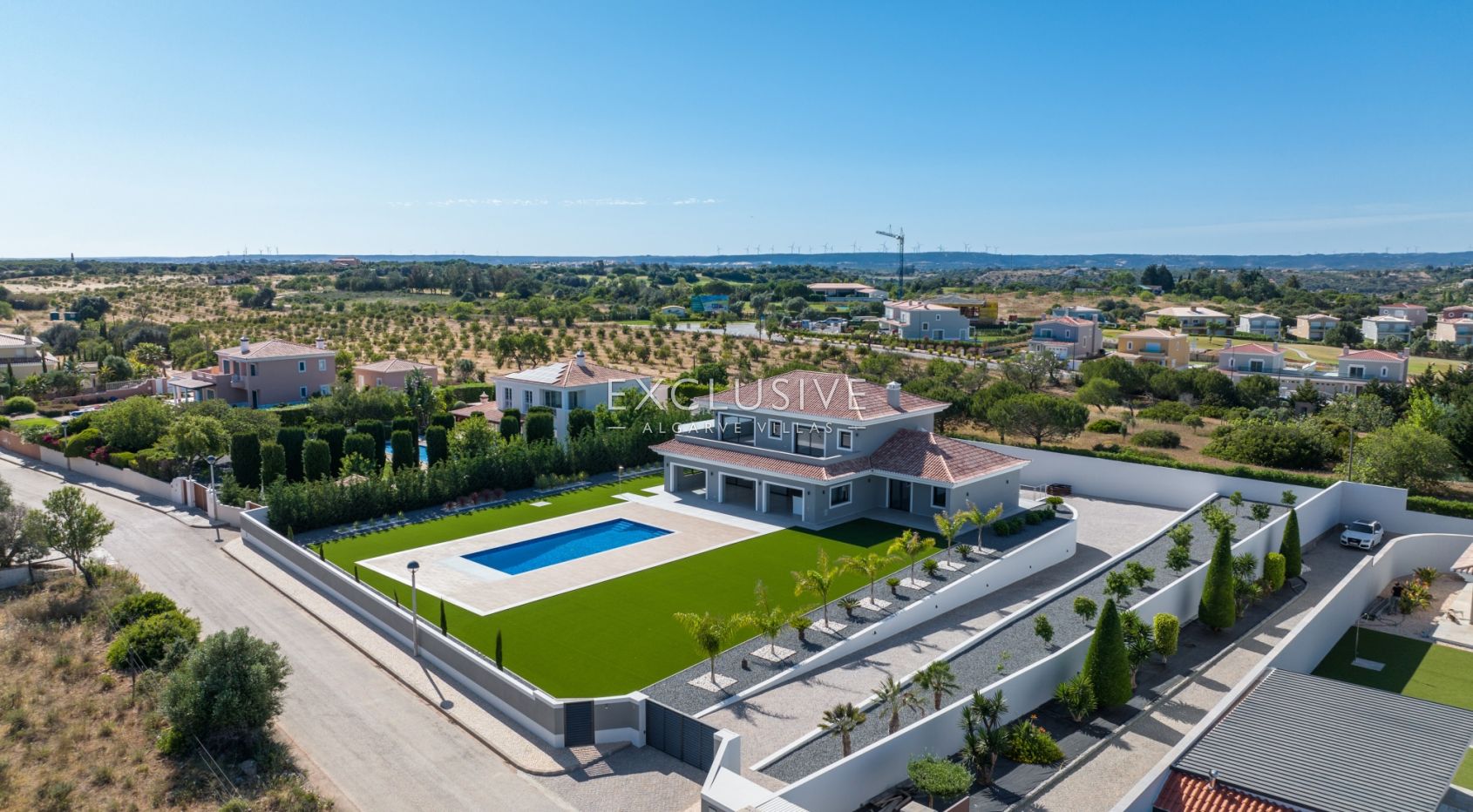 Large and modern, private villa with sea views, in Lagos