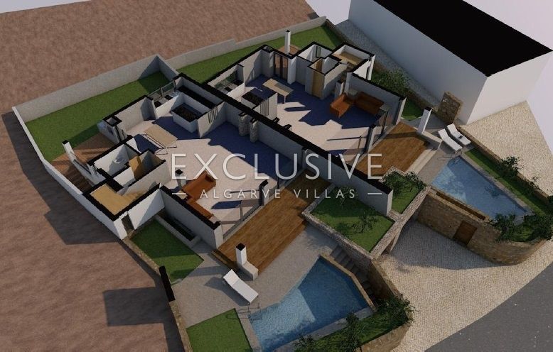 Modern 3 bedroom semi-detached villa with pool, Sta Barbara de Nexe, Algarve