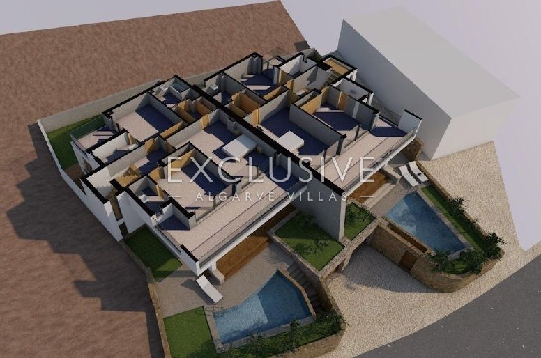 Modern 3 bedroom semi-detached villa with pool, Sta Barbara de Nexe, Algarve