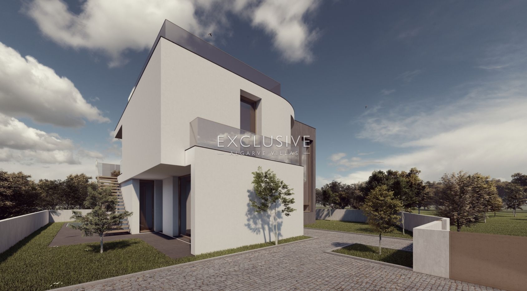 Plot with project for contemporary villa in Carvoeiro, Algarve