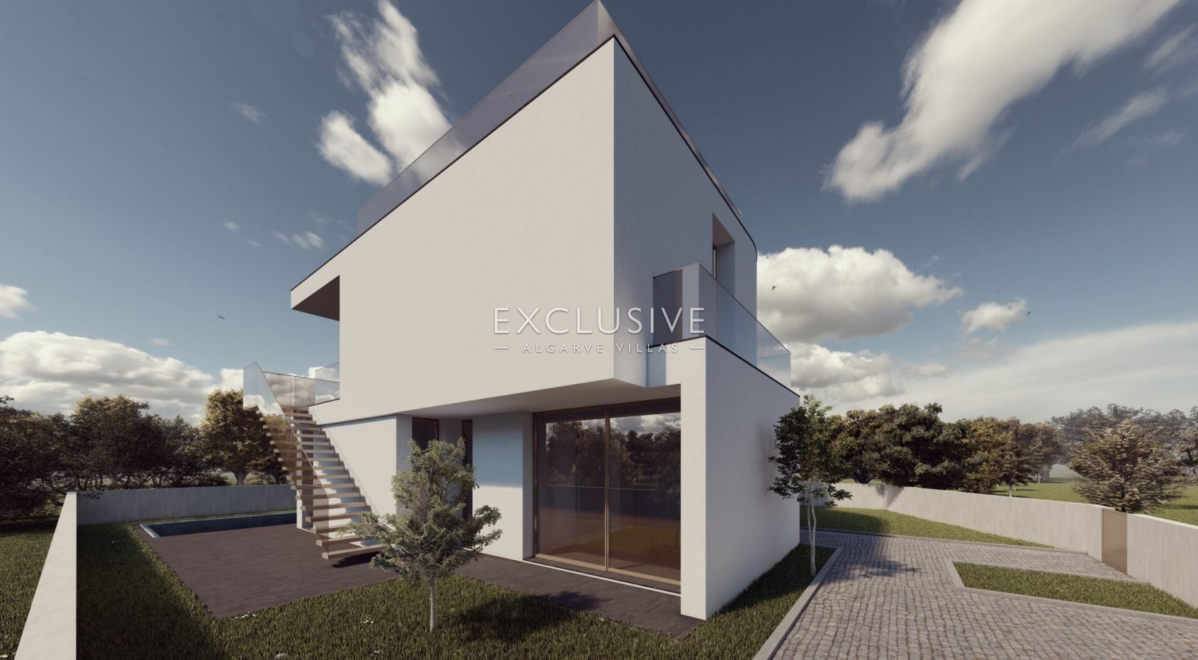 Plot with project for contemporary villa in Carvoeiro, Algarve
