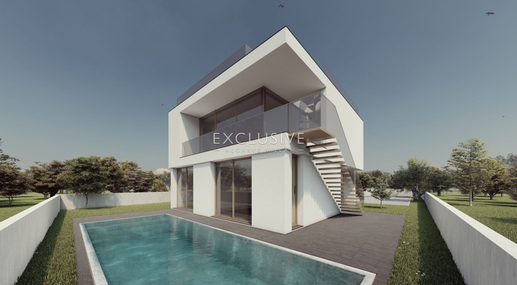 Plot with project for contemporary villa in Carvoeiro, Algarve