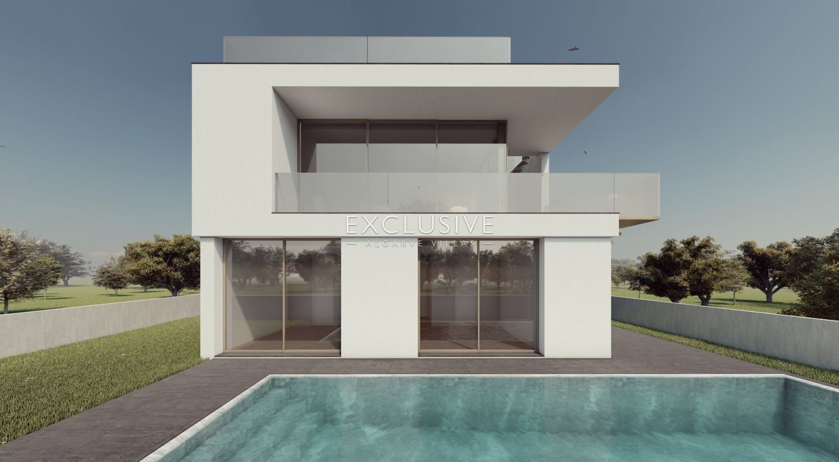 Plot with project for contemporary villa in Carvoeiro, Algarve