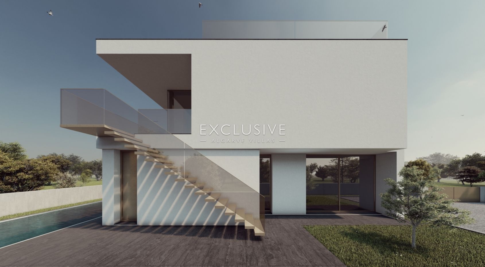 Plot with project for contemporary villa in Carvoeiro, Algarve
