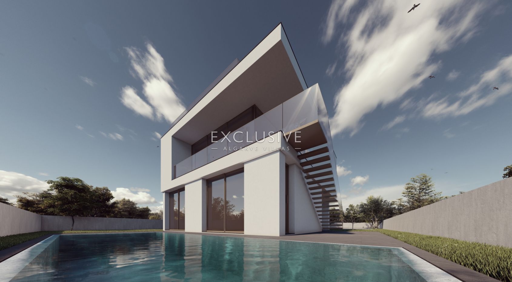 Plot with project for contemporary villa in Carvoeiro, Algarve