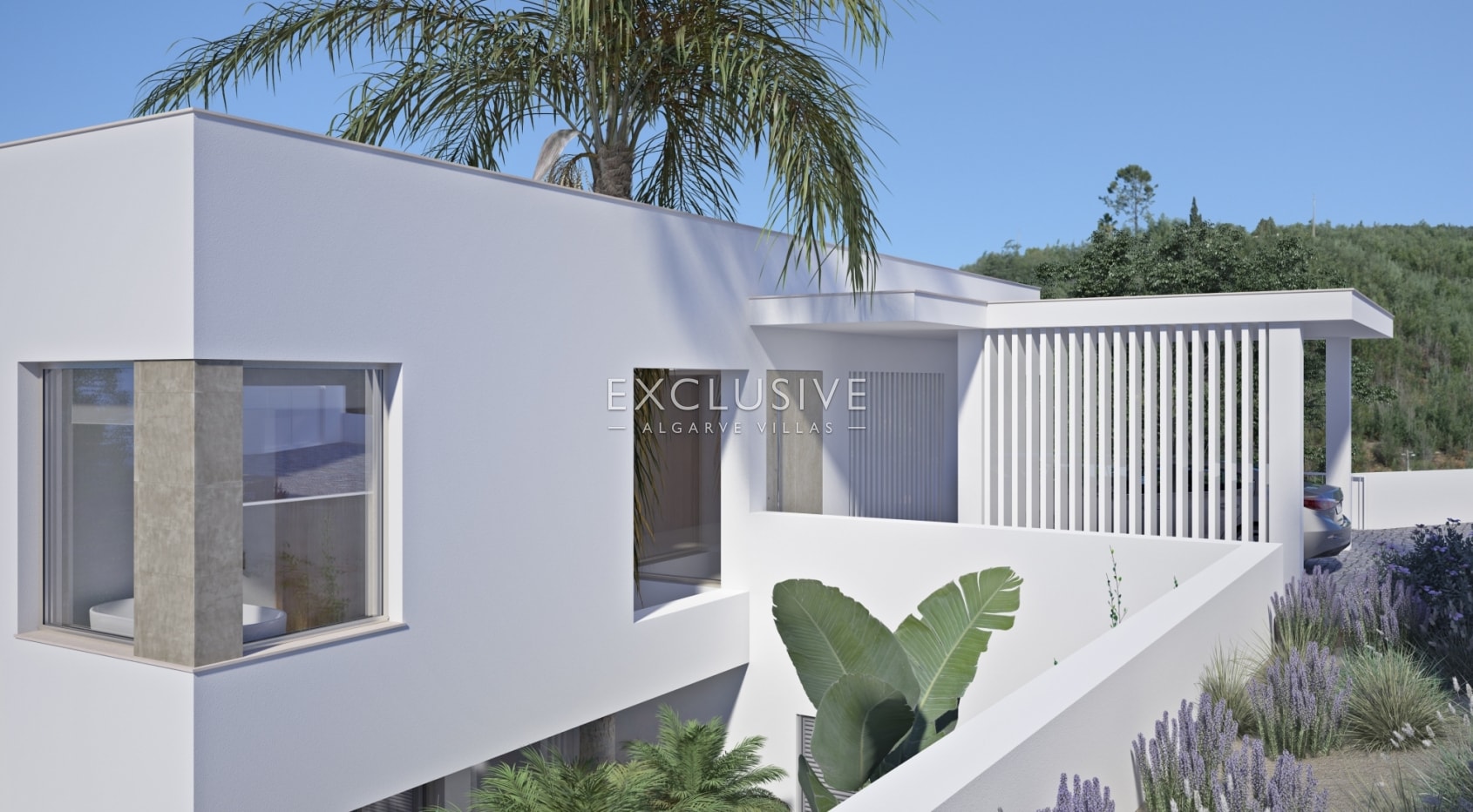 Neue luxuriöse Villa mit Aufzug und Meerblick in Caldas de Monchique, Algarve.