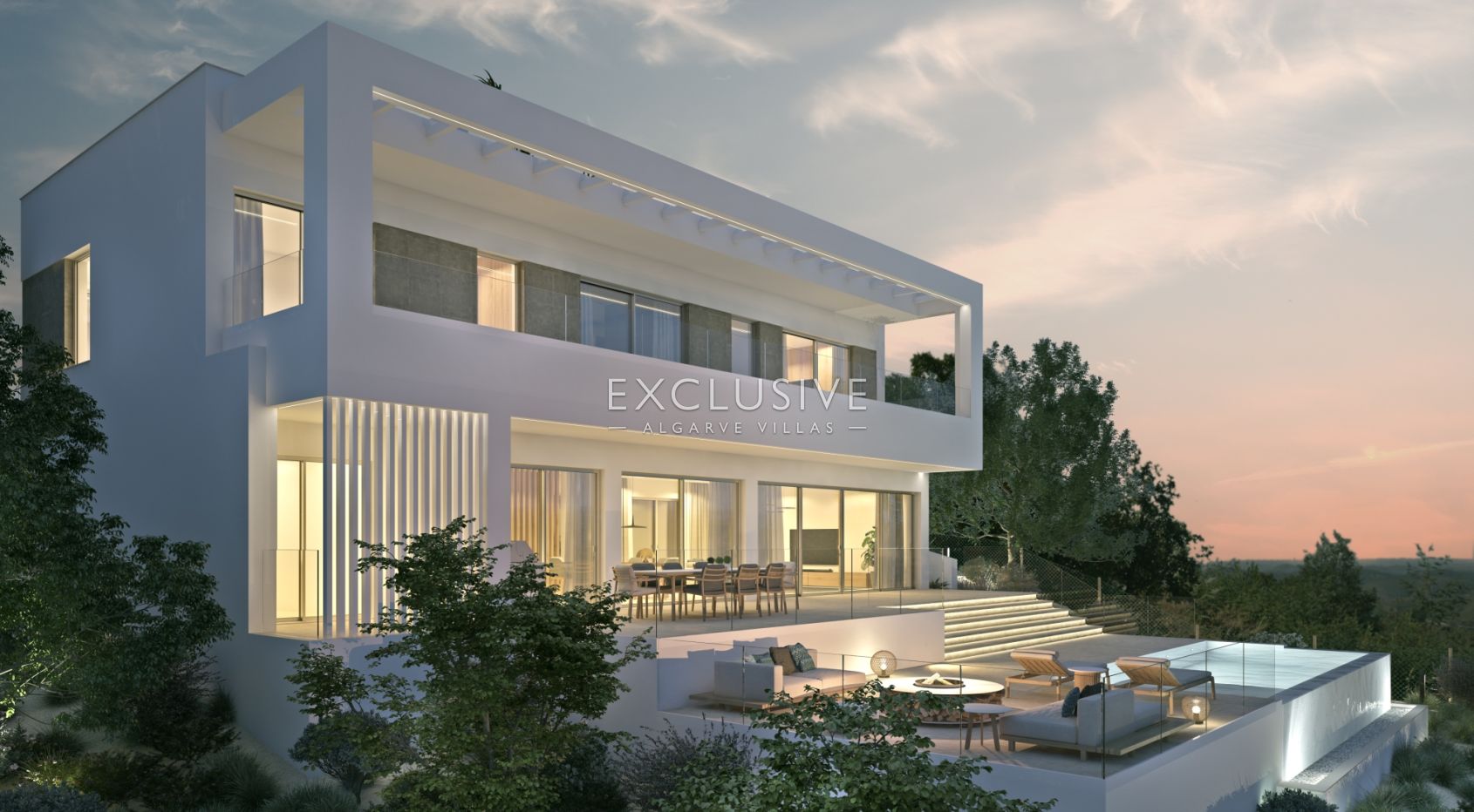 Neue luxuriöse Villa mit Aufzug und Meerblick in Caldas de Monchique, Algarve.