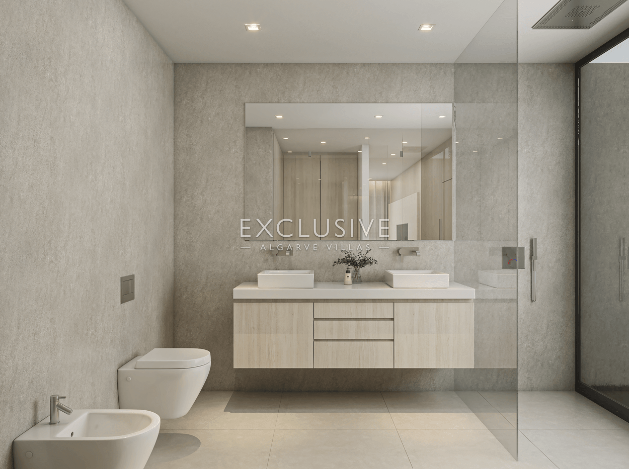 New luxury villa in Carvoeiro, 1 km from beach, modern design, rooftop swimming pool