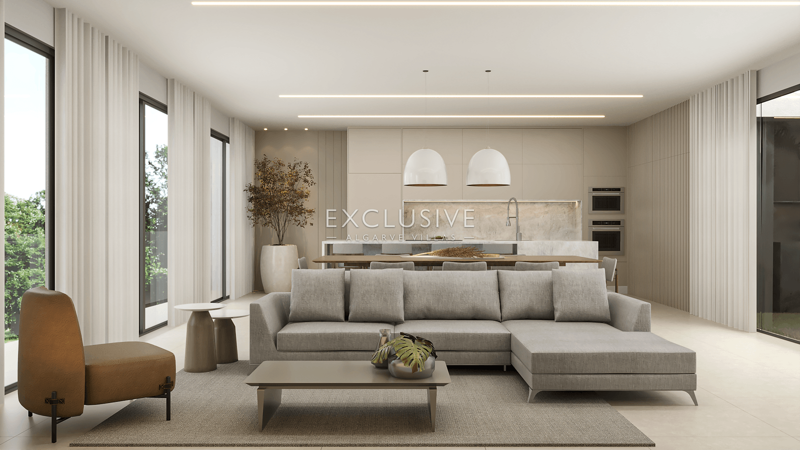 New luxury villa in Carvoeiro, 1 km from beach, modern design, rooftop swimming pool