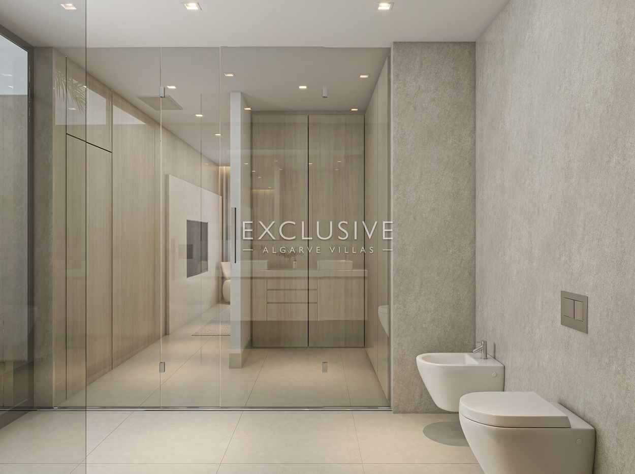 New luxury villa in Carvoeiro, 1 km from beach, modern design, rooftop swimming pool