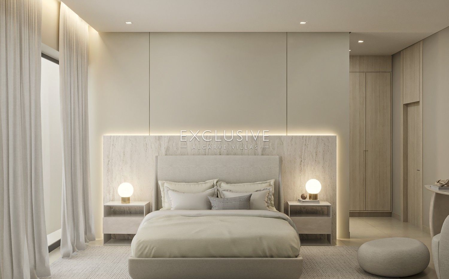 New luxury villa in Carvoeiro, 1 km from beach, modern design, rooftop swimming pool