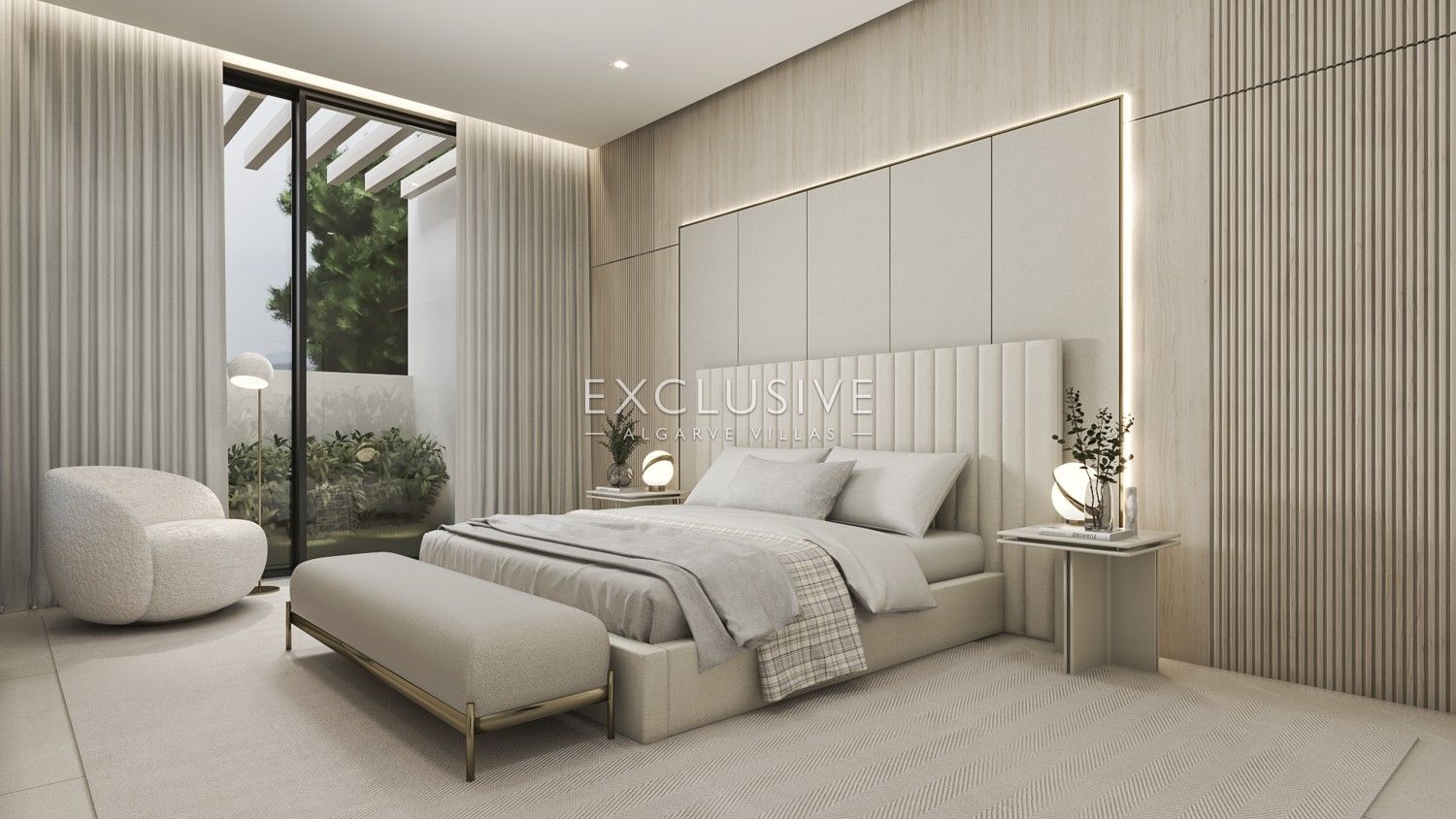New luxury villa in Carvoeiro, 1 km from beach, modern design, rooftop swimming pool