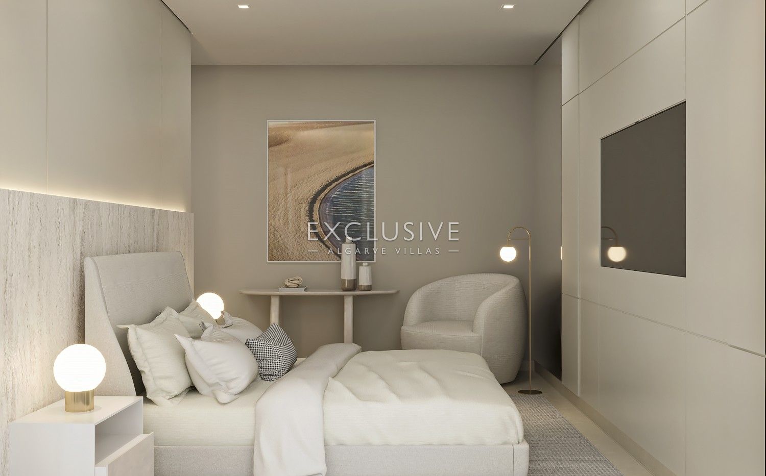 New luxury villa in Carvoeiro, 1 km from beach, modern design, rooftop swimming pool