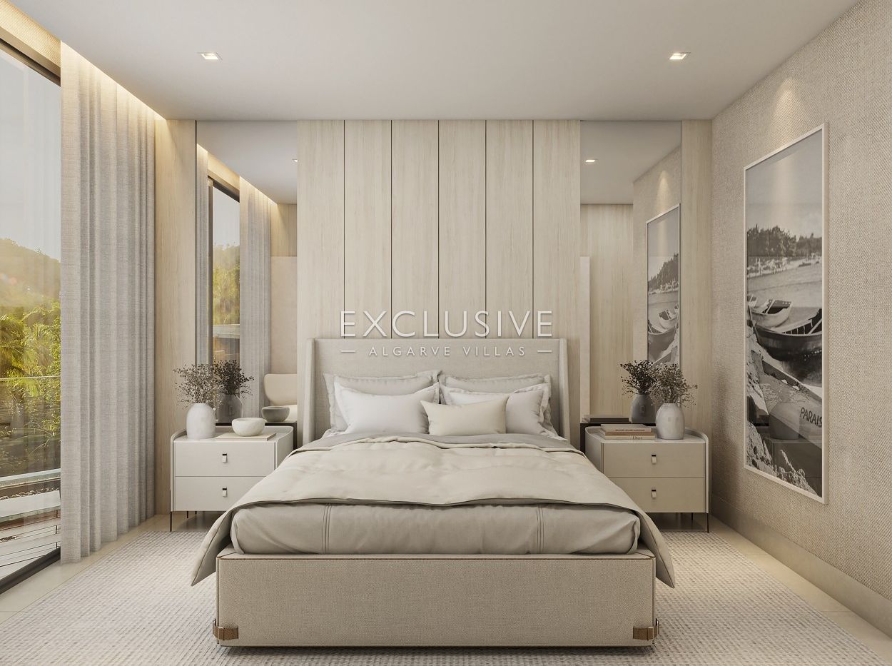 New luxury villa in Carvoeiro, 1 km from beach, modern design, rooftop swimming pool