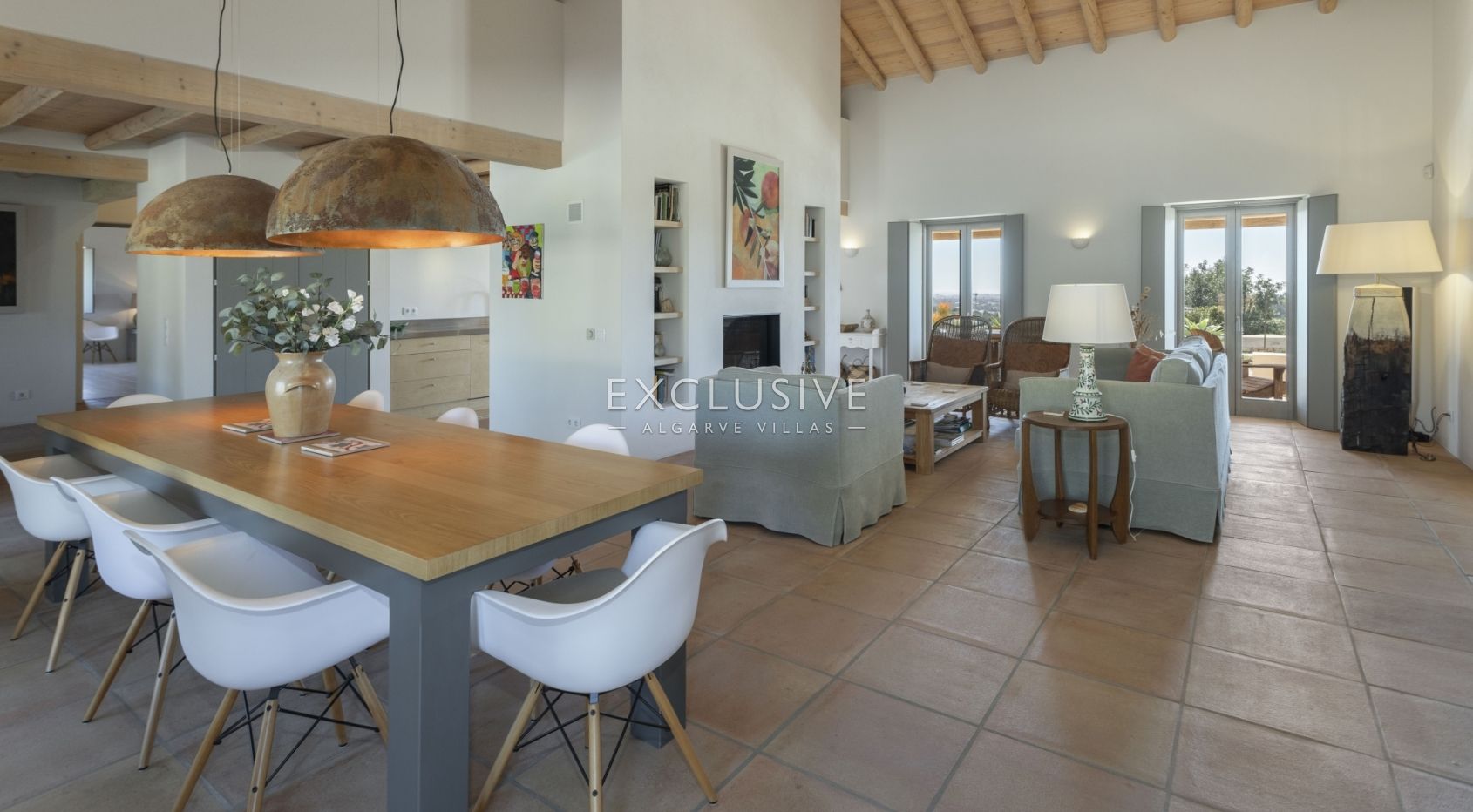 Moradia de campo com design e vista mar em Boliqueime, Algarve