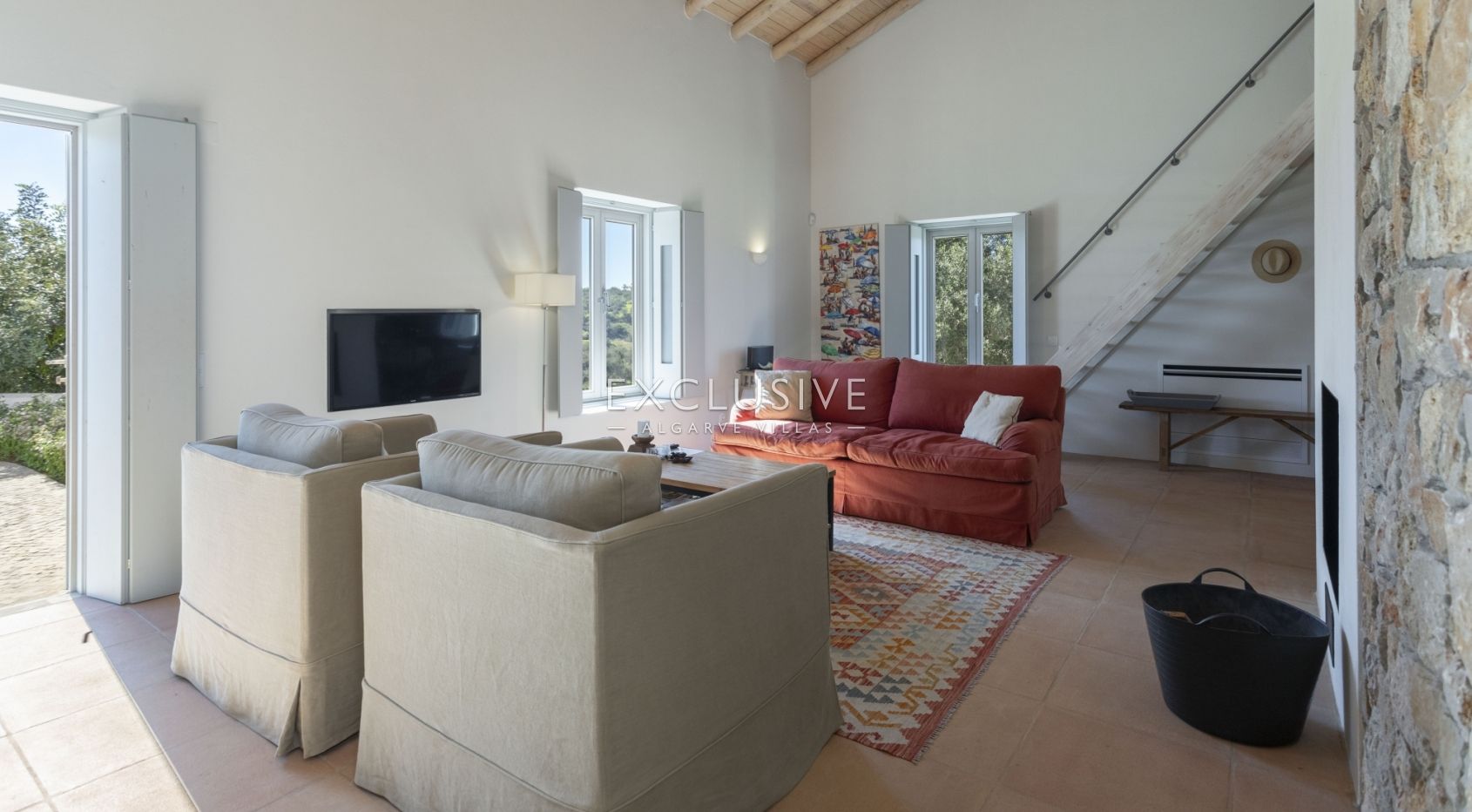 Moradia de campo com design e vista mar em Boliqueime, Algarve