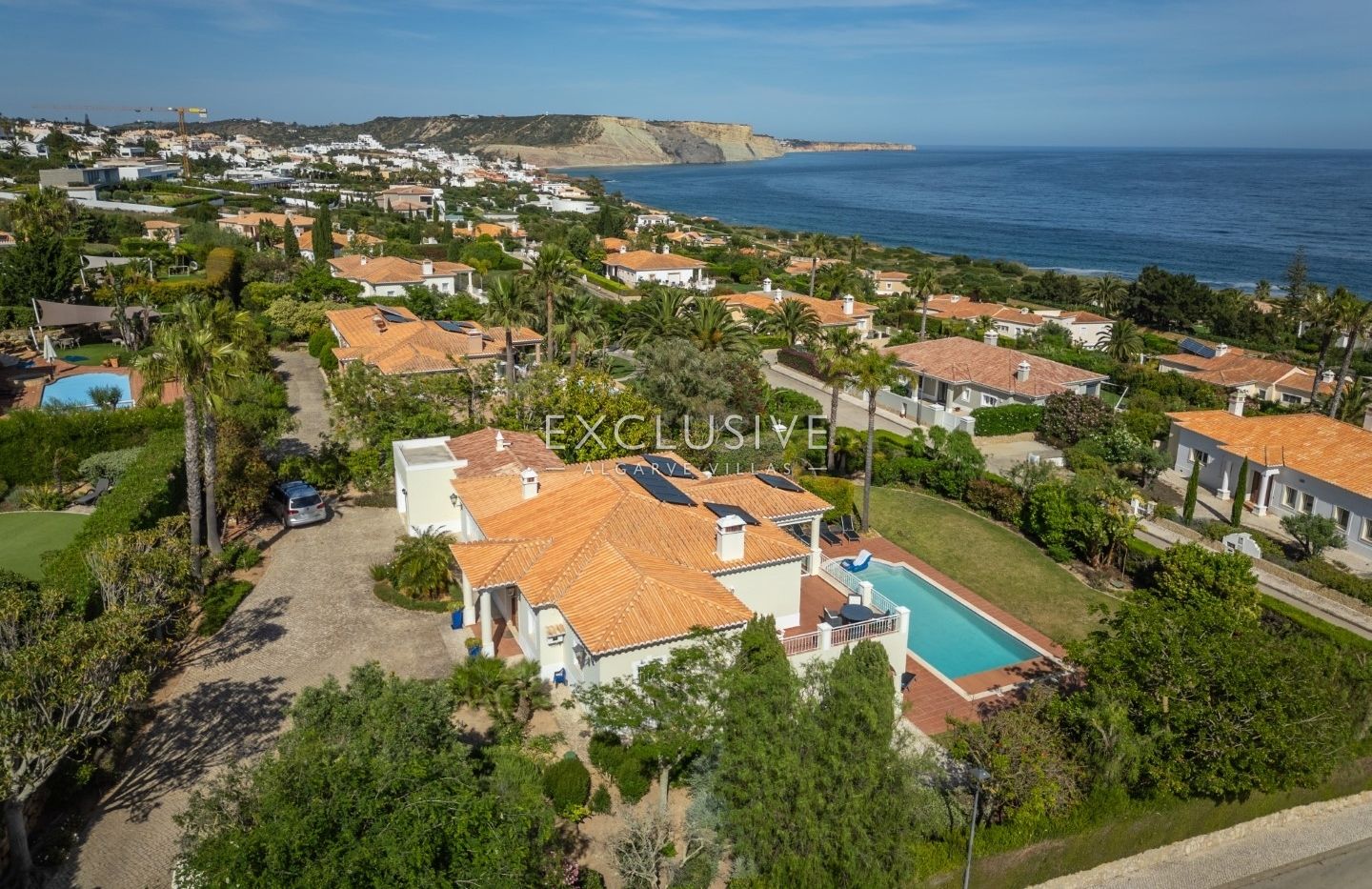 Luxurious Villa with Breathtaking Sea Views in Praia da Luz, Algarve