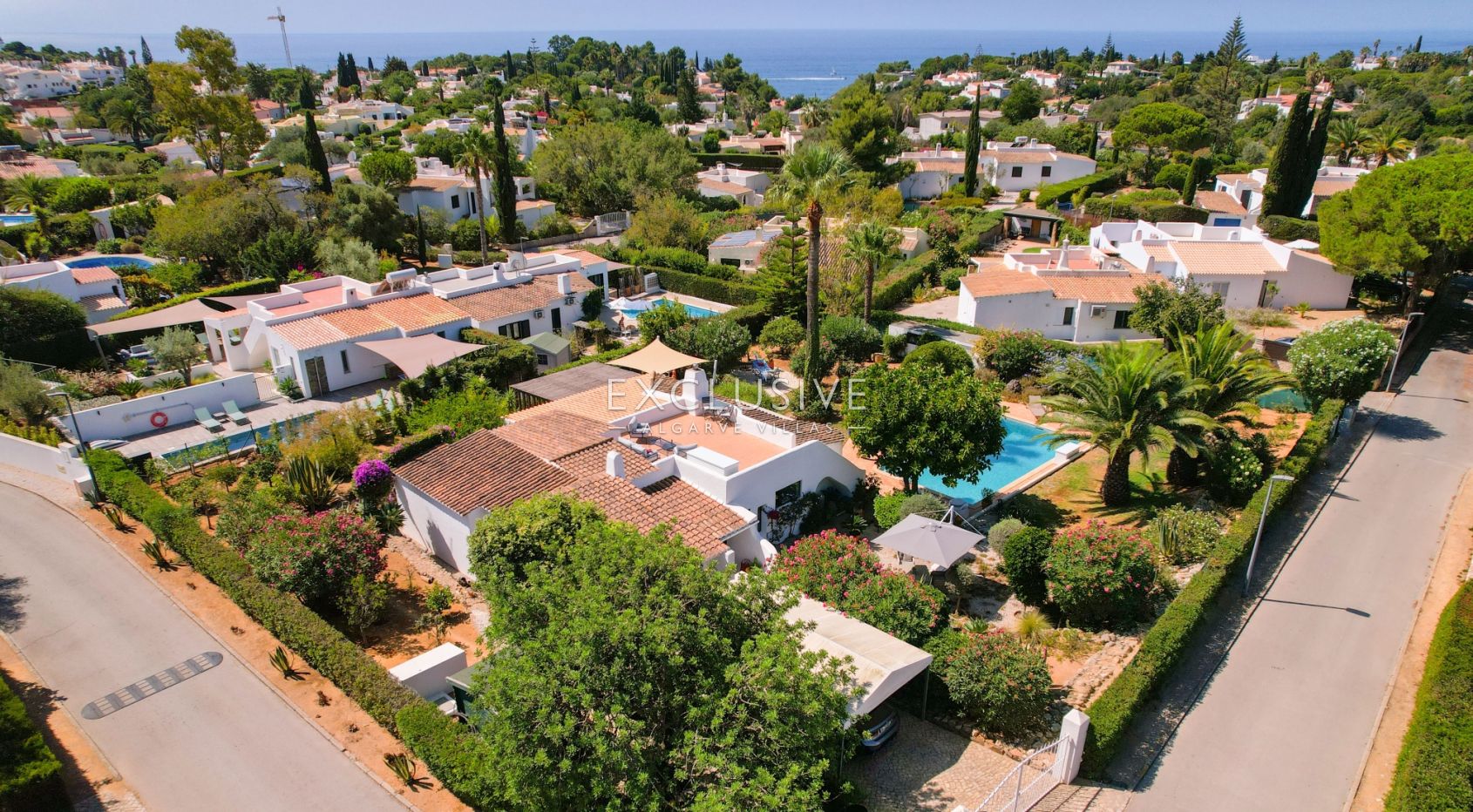 Ebenerdige Villa in Gehweite zu Carvoeiro mit Meerblick Algarve