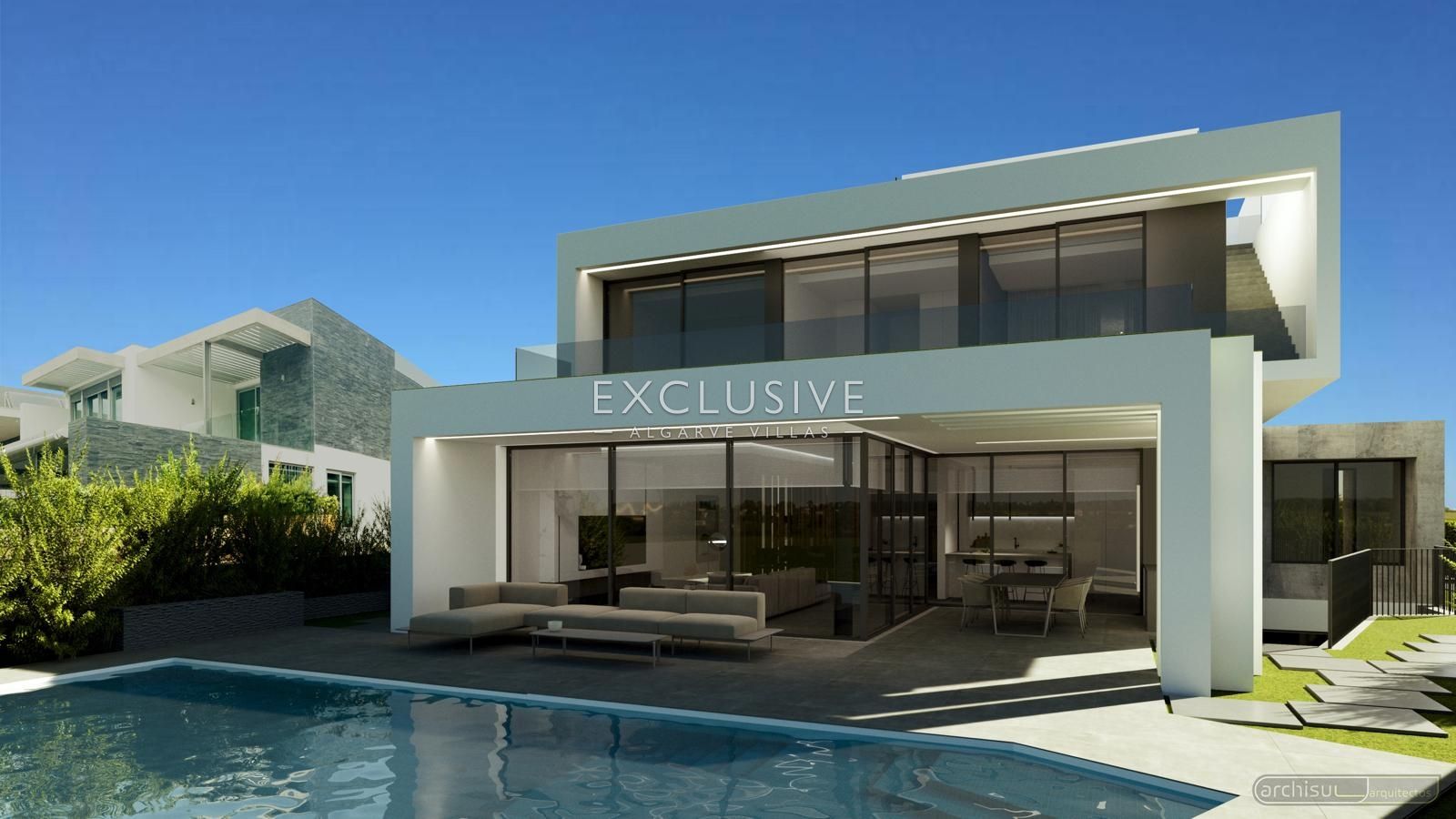 Luxe, moderne villa op een golfbaan in Vilamoura, Algarve