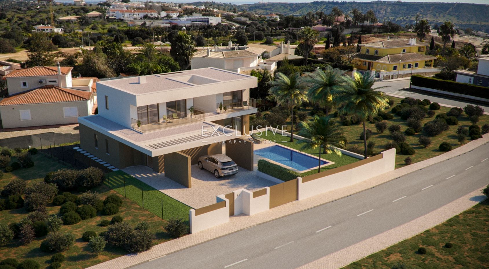 Building plot with approved architects project in Praia da Luz, Lagos, Algarve
