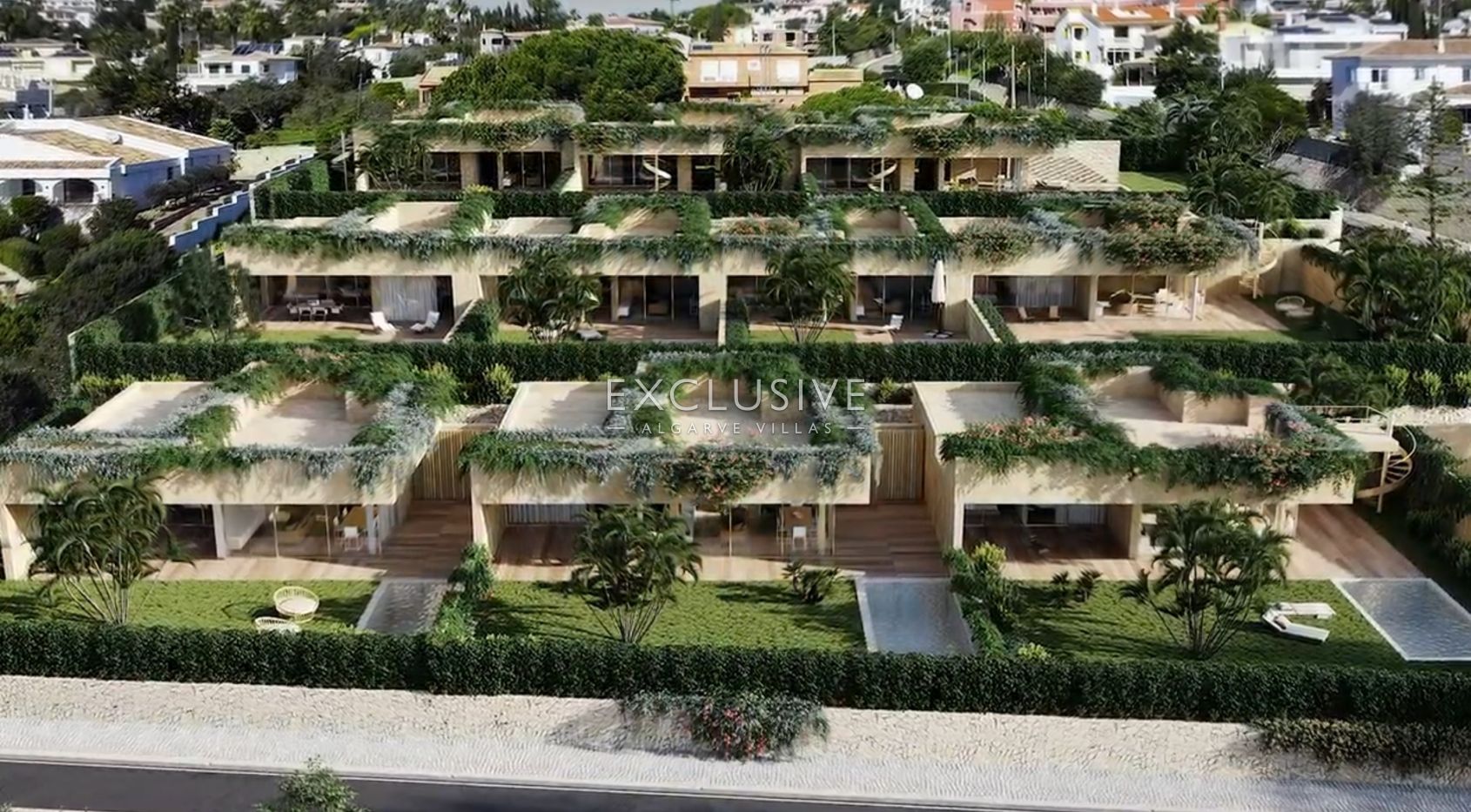 Maisons neuves de plain-pied à Praia da Luz, dans l'Algarve occidental