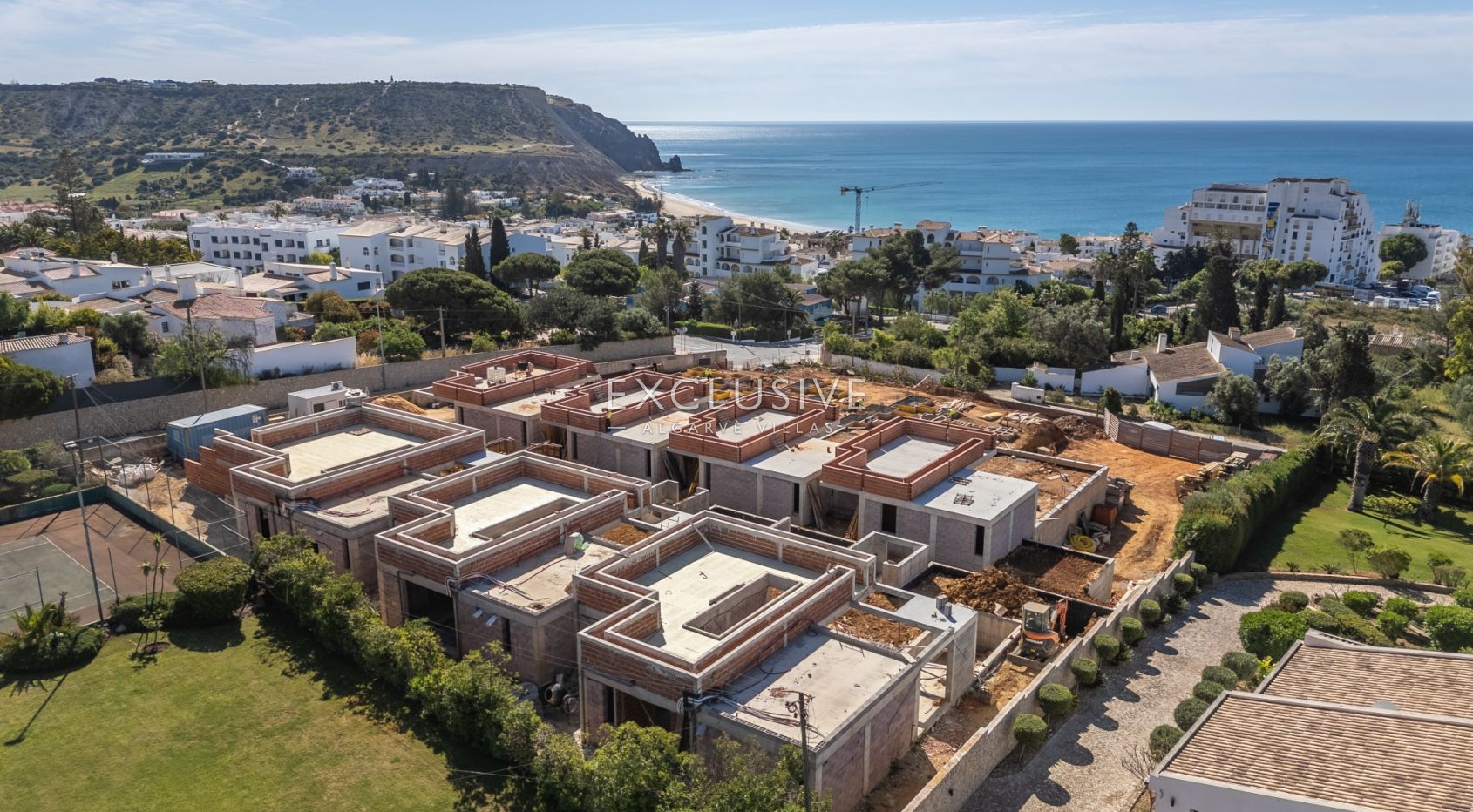 Maisons neuves de plain-pied à Praia da Luz, dans l'Algarve occidental