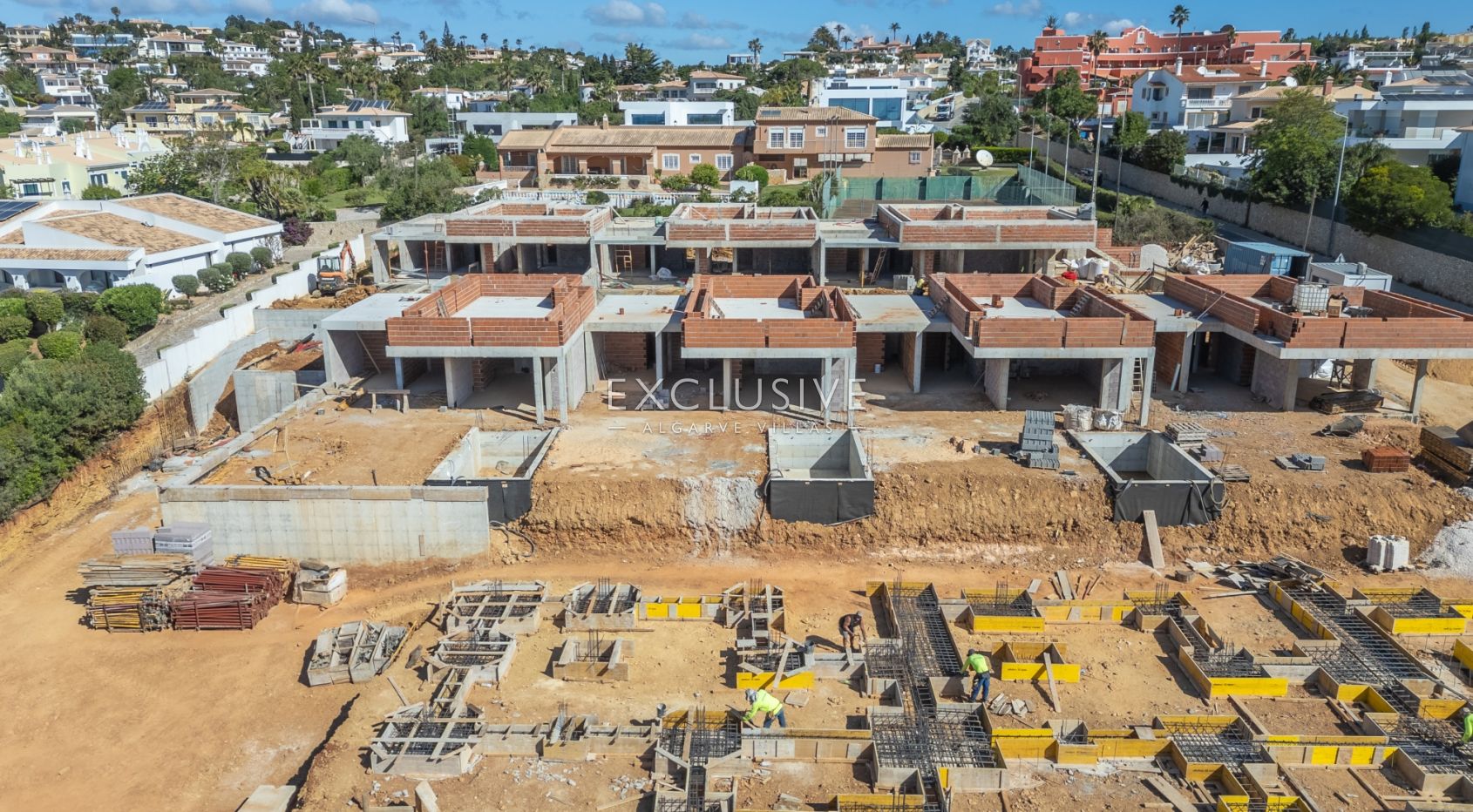 Maisons neuves de plain-pied à Praia da Luz, dans l'Algarve occidental