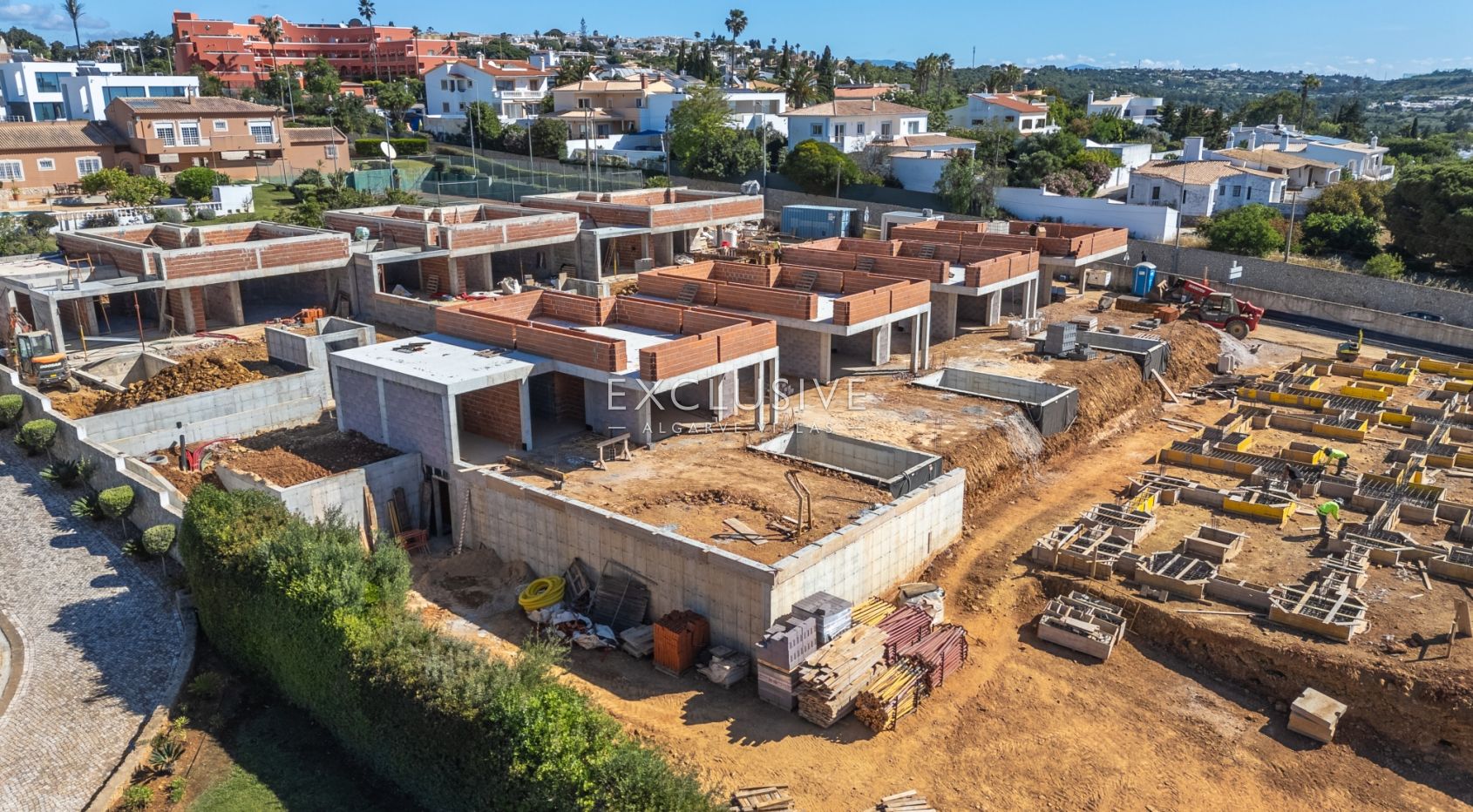 Maisons neuves de plain-pied à Praia da Luz, dans l'Algarve occidental