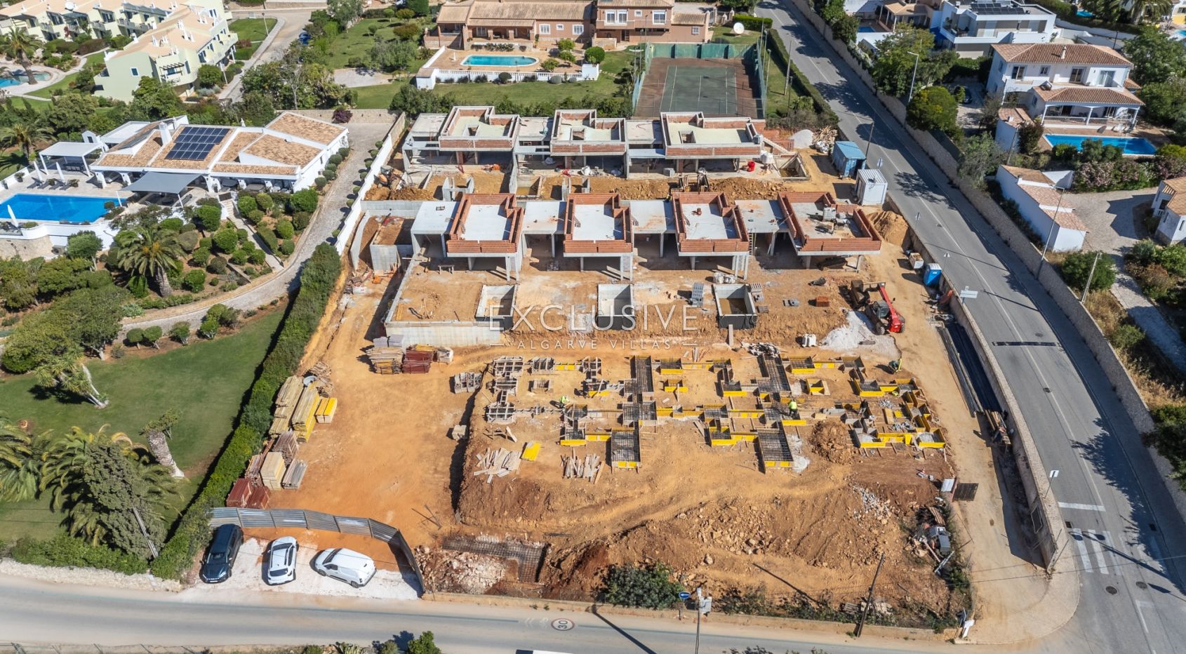 Maisons neuves de plain-pied à Praia da Luz, dans l'Algarve occidental